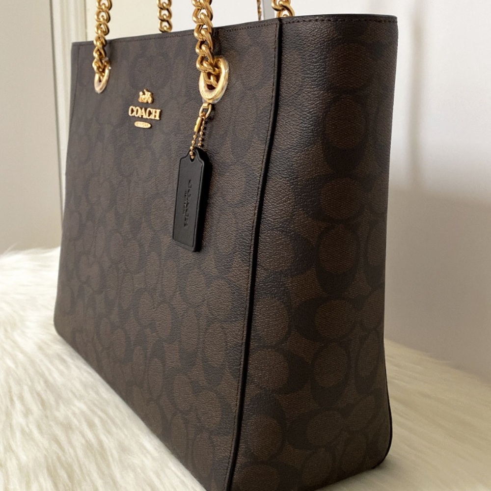 New💃Coach Marlie Tote In Signature Canvas purse - Picture 3 of 11